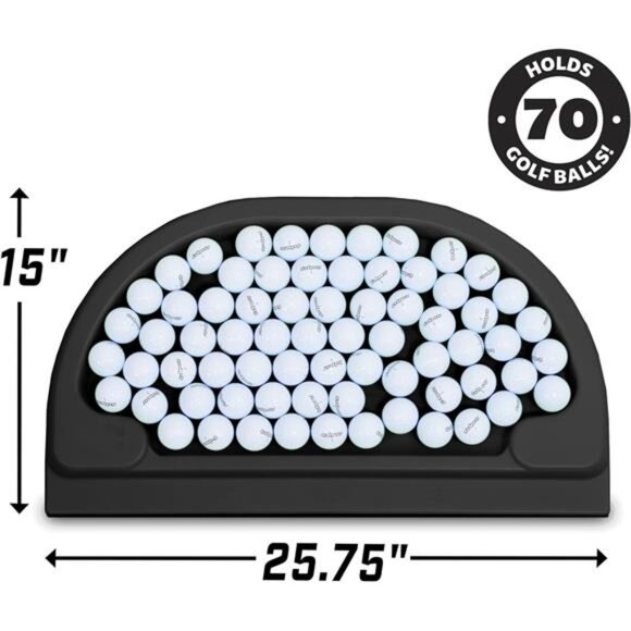 All-Weather Golf Ball Tray - 70 Ball Capacity - Compatible with All Hitting Mats - Picture 3 of 7